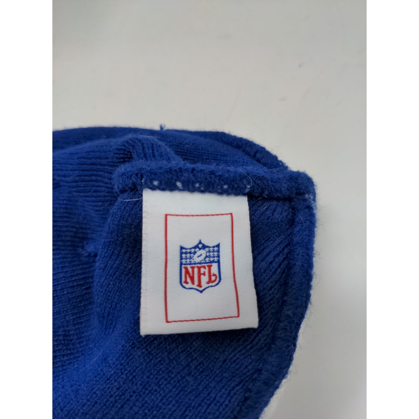 NFL Indianapolis Colts Beanie Hat OSFA Blue & White Embroidered & Graphic Logos