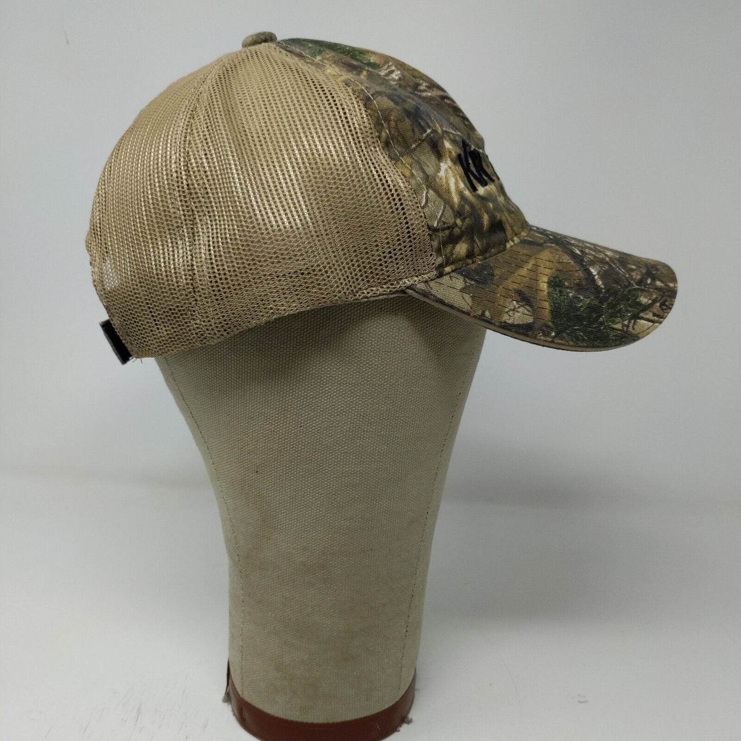 Kirby Risk Men's Camo Hat Strapback Mesh Back Green Brown OSFM W/Tags Realtree