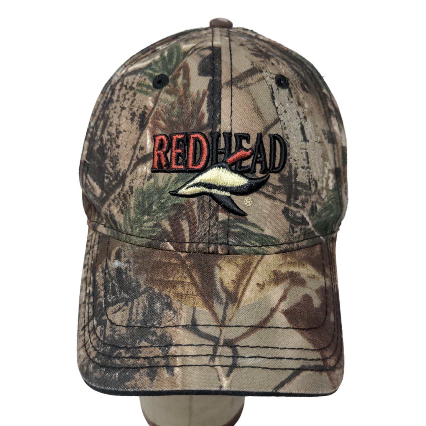 Redhead Men's Camo Strapback Hat Green Brown OSFM Embroidered Logo