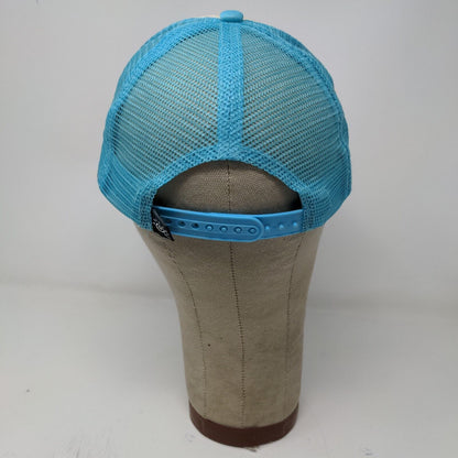 Del Sol Snapback Mesh Back Hat Blue Sunset Logo 100% Polyester