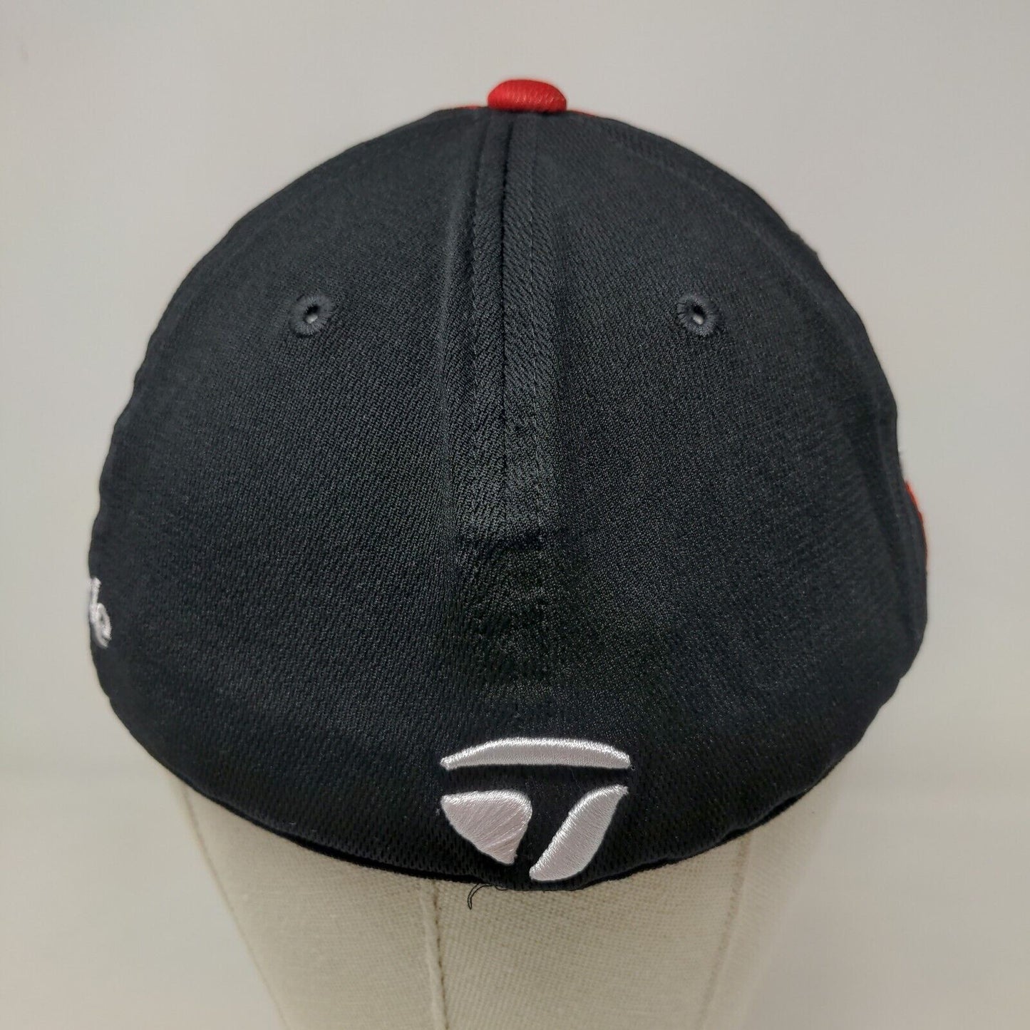 Adidas Taylormade Men's Fitted Hat Black Red Size L/XL R7 Embroidered Logo