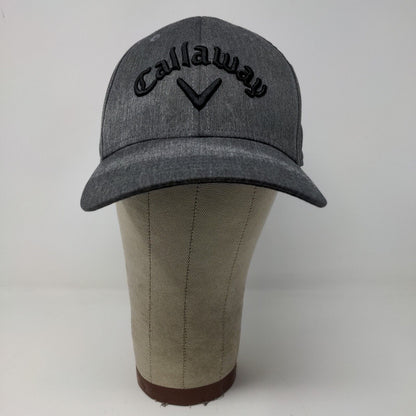 Callaway Golf Snapback Hat Gray Adjustable Polyester Spell Out Logo Embroidered