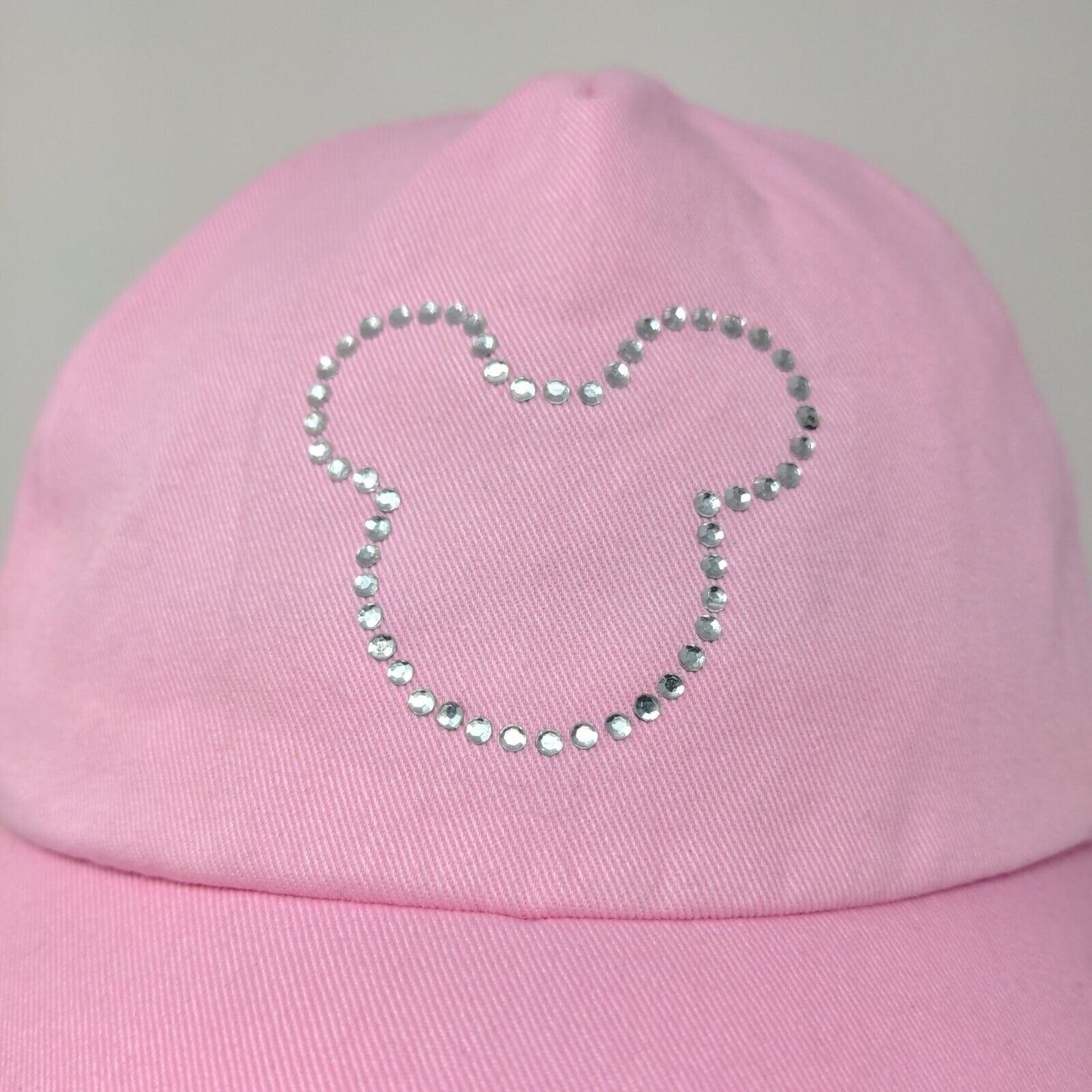 Disney Store Women's Mickey Mouse Strapback Hat Pink Size OS Rhinestone