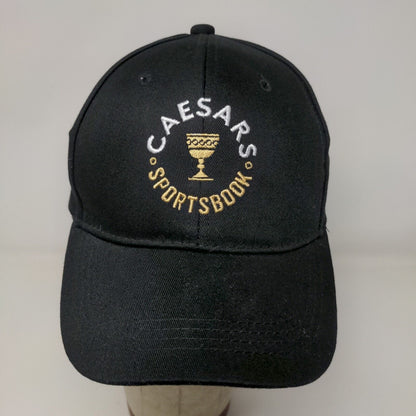 Caesars Sportsbook Snapback Hat Black Adjustable Embroidered Logo