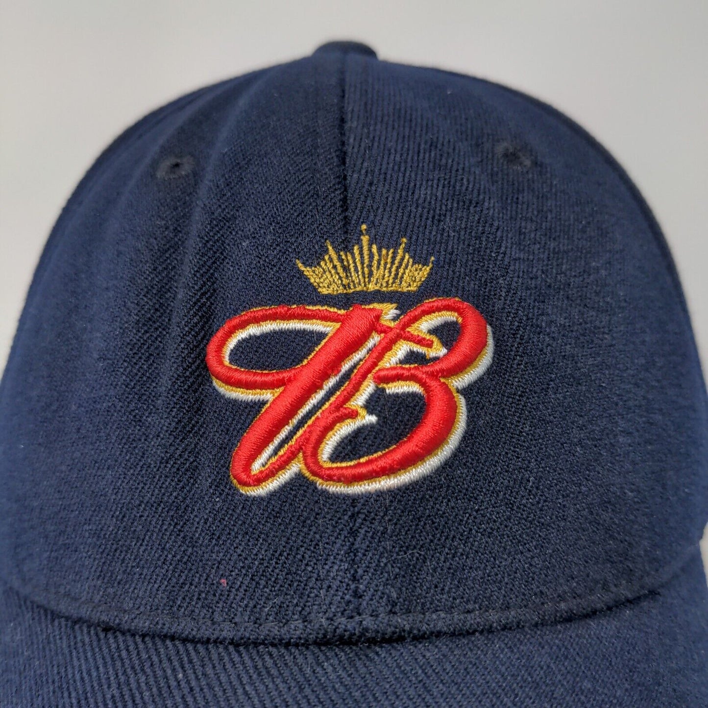 Budweiser One Fit Mens Hat Blue OSFA Embroidered Logo Acrylic Blend