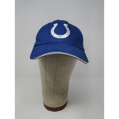 NFL Indianapolis Colts Strapback Hat OSFA Blue Embroidered Horseshoe Logo
