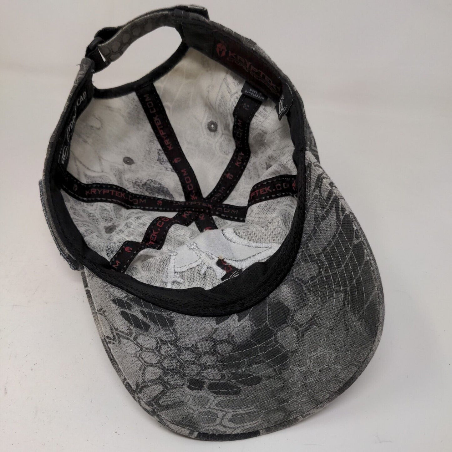 Kryptek Men's Strapback hat Gray Snake Scale Pattern Size Adult 2A 2nd Amendment