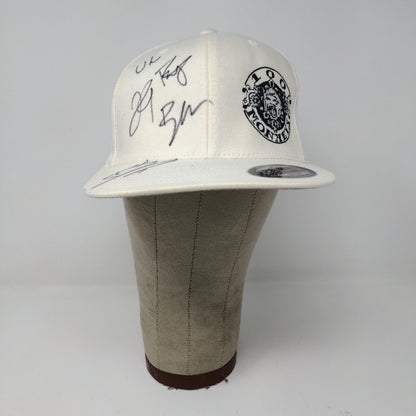 Autographed 100 Monkeys 2011 Liquid Zoo World Tour Flexfit Fitted Cap Size S / M