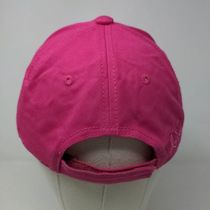 Pink Stuff Women's Strapback Hat Pink Adjustable Embroidered Logo 100% Cotton