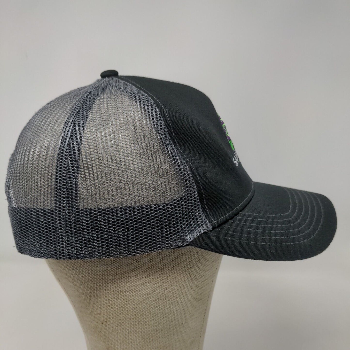 Sambazon Men's Snapback Mesh Back Hat Black OSFM Embroidered Logo