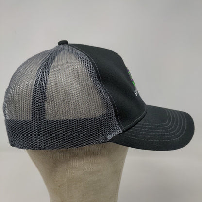 Sambazon Men's Snapback Mesh Back Hat Black OSFM Embroidered Logo