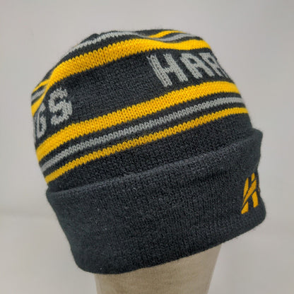 Cap America Hyundai & Hardings Construction Equipment Beanie Hat Black Made USA