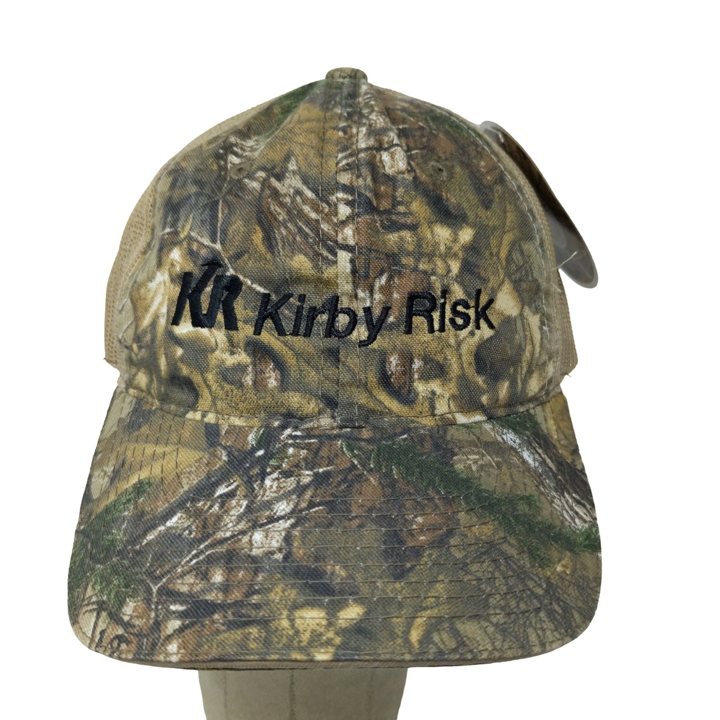 Kirby Risk Men's Camo Hat Strapback Mesh Back Green Brown OSFM W/Tags Realtree