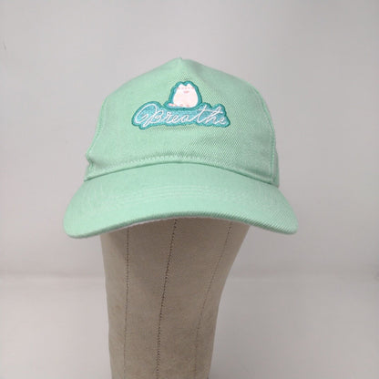 Pusheen Women's Slideback Hat Green Adjustable Embroidered Cat Logo Breathe