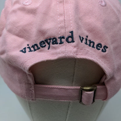 Vineyard Vines Women's Slideback Hat Pink Adjustable Embroidered Whale Logo