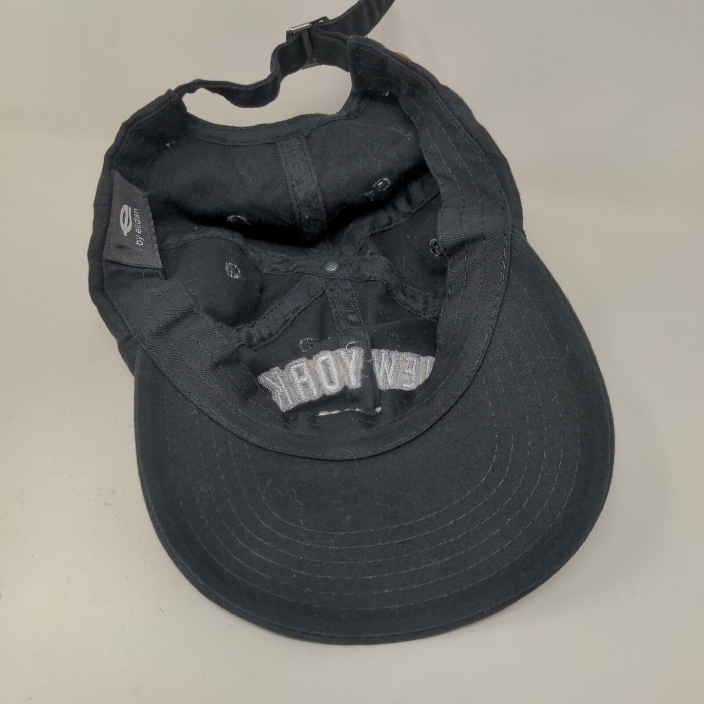 Elidan Men's Slideback Hat Black Adjustable Embroidered New York Hat