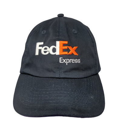 FedEx Express Mens Slideback Uniform Hat Blue Size XL Embroidered Logo