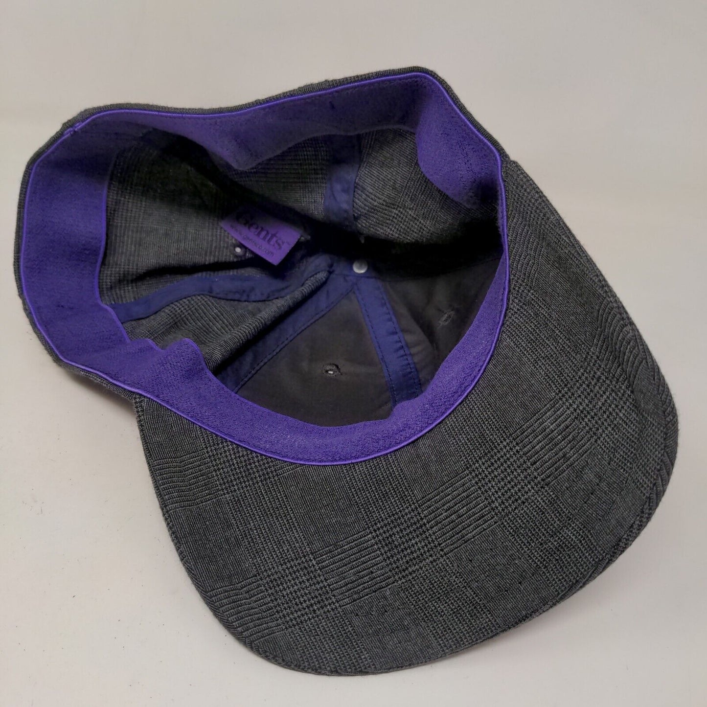 Gentsco Men's Fitted Hat Gray Size L/XL 100% Cotton Embroidered