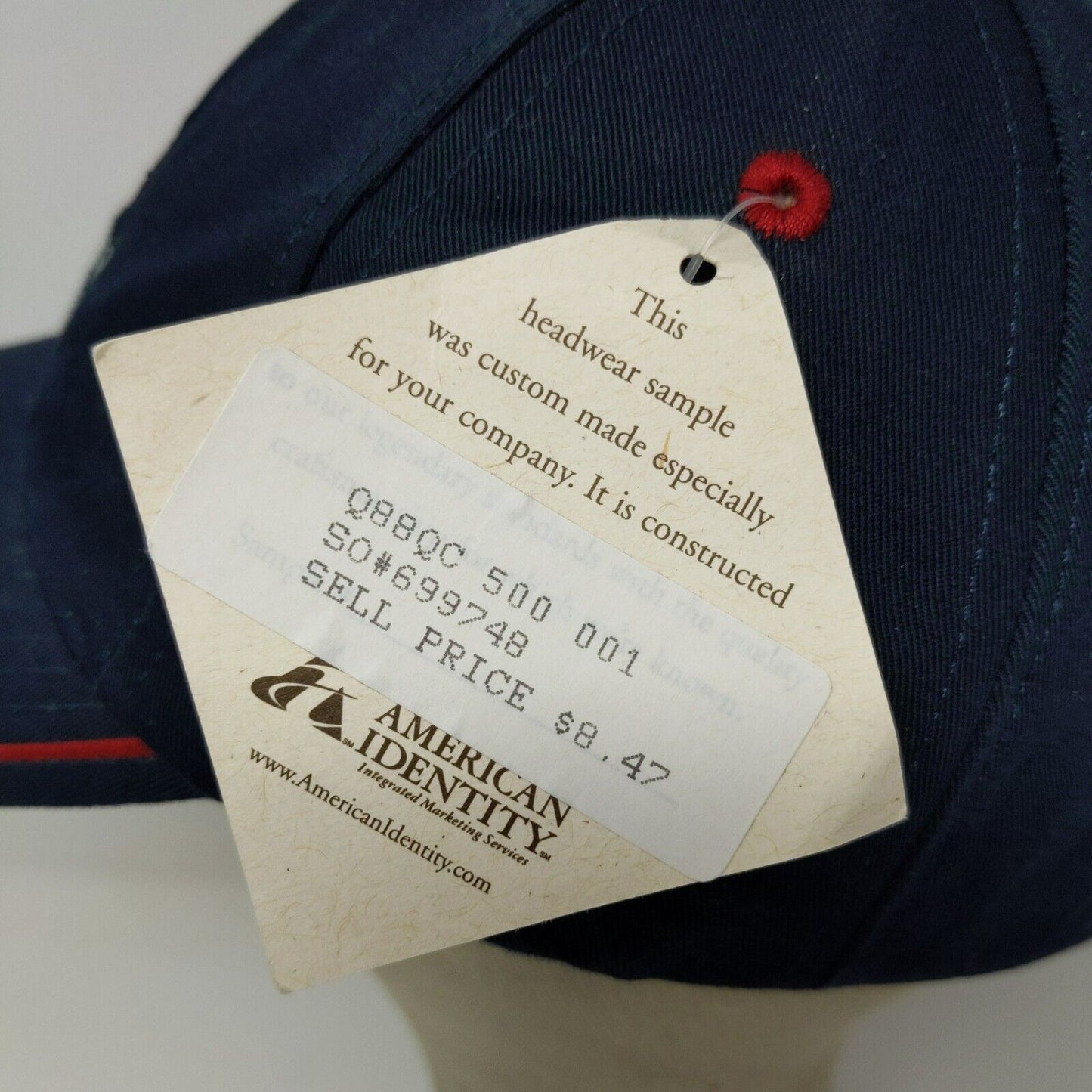 Vintage Sample American Identity Embroidered Hat Made in USA W/Tags