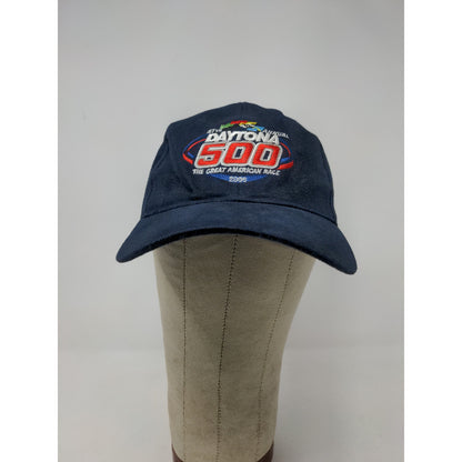 Vintage 2005 47th Daytona 500 Slideback Hat Adjustable Blue Embroidered Logo