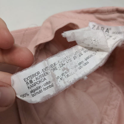 Zara Girl's Snapback Hat Pink Size 52CM Shiny Accent LIKE Logo