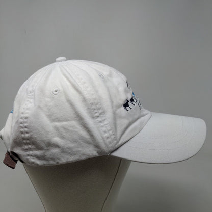 WPS Sports St. John Island Slideback Hat White Adjustable Embroidered Donkey