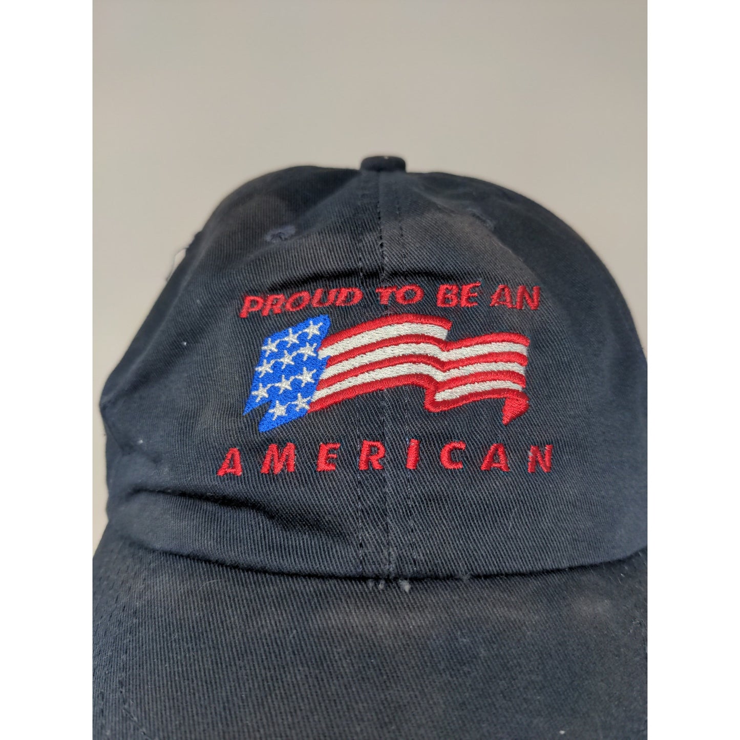 Vintage Allison Transmission Proud to Be an American Patriotic Strapback Hat