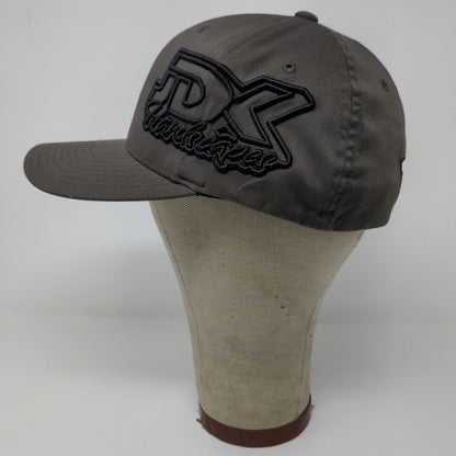 FlexFit JDK Hardscapes Fitted Hat Gray Size L-XL Embroidered Logo