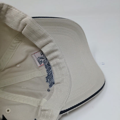 Speedline Athletic Wear Cream Strap Back Hat Cap Embroidered Logo Adjustable