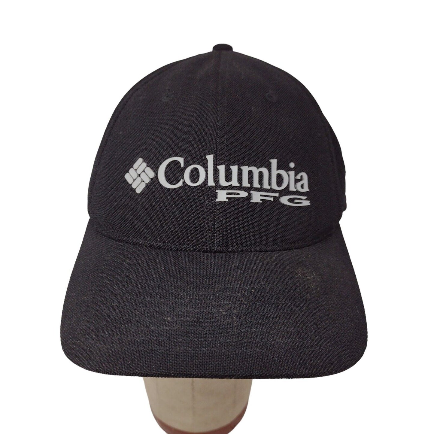 Columbia Mens PFG Performance Fishing Gear Black Fitted Hat Cap Size L / XL