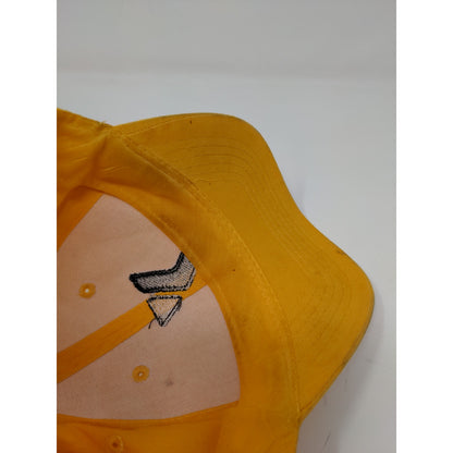 Youth Boys YMCA Strapback Hat Adjustable Embroidered Logo Yellow Cap