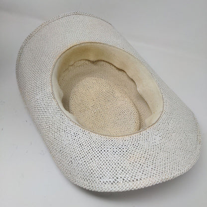 Allison Transmission Mens Panama Hat Cream OSFA Embroidered Logo Headband