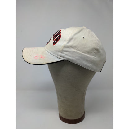 MLB Indianapolis Indians Snapback Hat Embroidered Cream Autographed SEE DESC