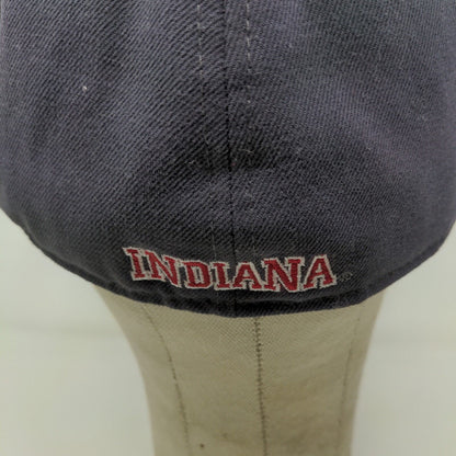 New Era Mens IU Hoosiers Indiana University Fitted Hat Blue Red Size 7 3/8