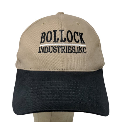 Port Authority Men's Bollock Industries Strapback Hat Tan Black Embroidered