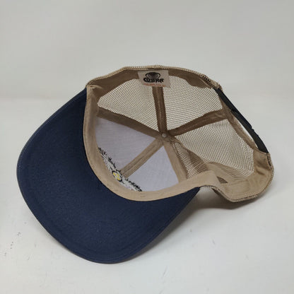 Cobra Mens Tennessee Branch Water Indiana Snapback Mesh Back Hat Tan Blue OSFA