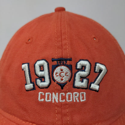 Ahead Men's Slideback Hat Orange Mid Fit Embroidered Concord 1927 Logo