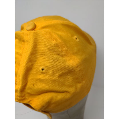 Youth Boys YMCA Strapback Hat Adjustable Embroidered Logo Yellow Cap