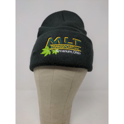 MLT Transport Ohio Beanie Trucking Hat Black Embroidered Spell Out Port & Co
