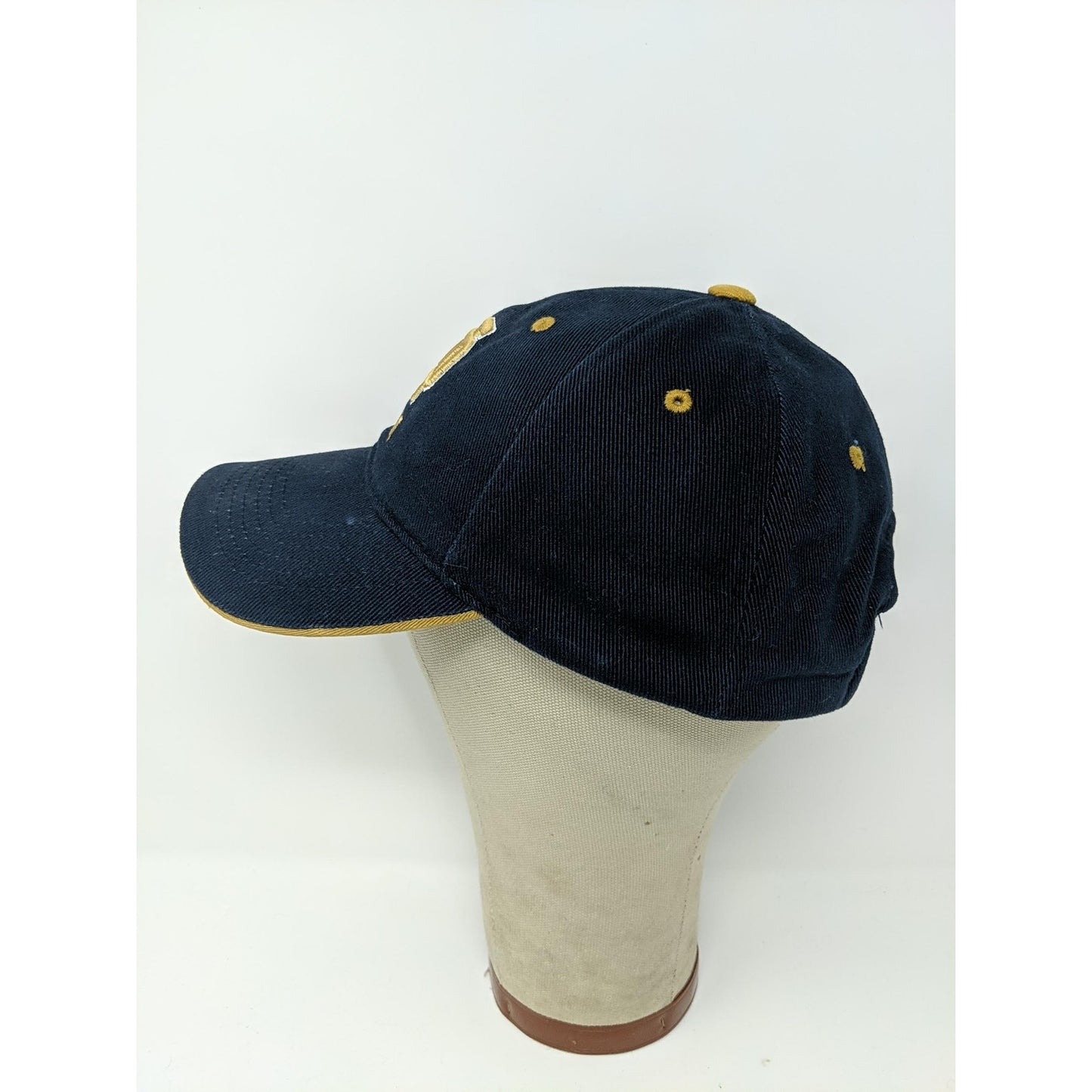 VTG Notre Dame Irish Hat Cap OSFA Strapback Embroidered Logo Blue & Gold