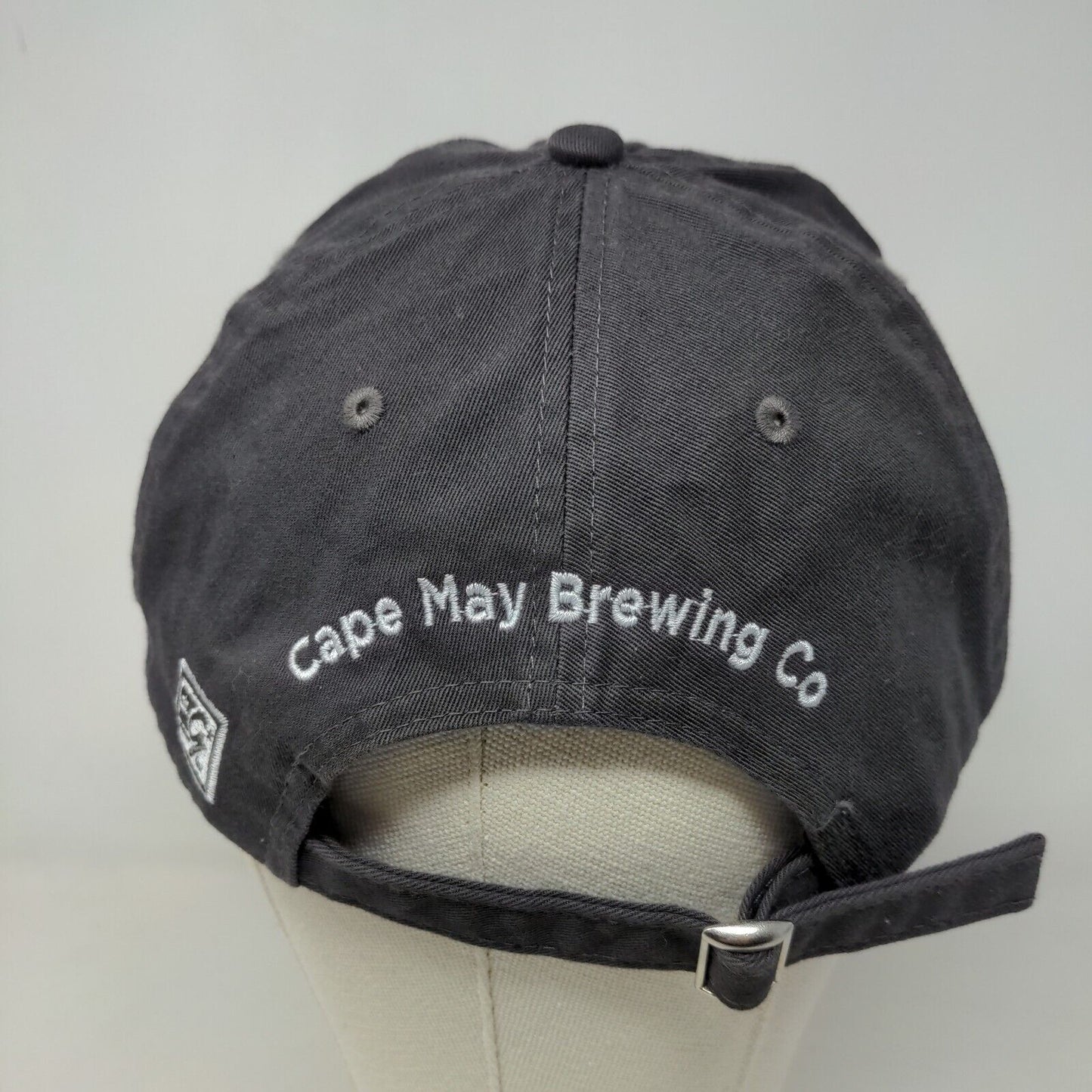 Cape May Brewing Co. Men's Slideback Hat Gray OSFM Embroidered Boat Ramp Champ