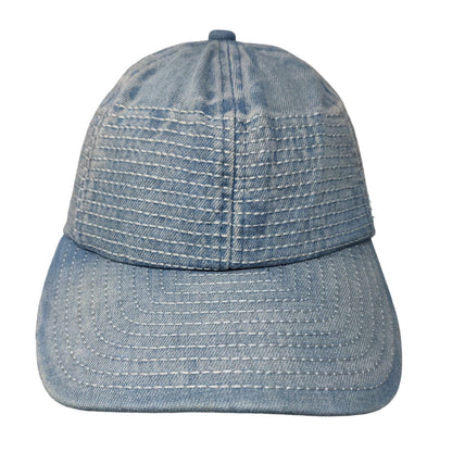 Unbranded Men's Slideback Hat Blue OSFM Denim Stitched Accents