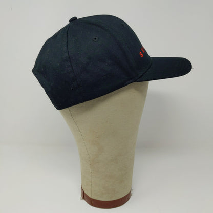 Sean John Cologne Fragrance Snapback Hat Embroidered Logo Spell Out Black
