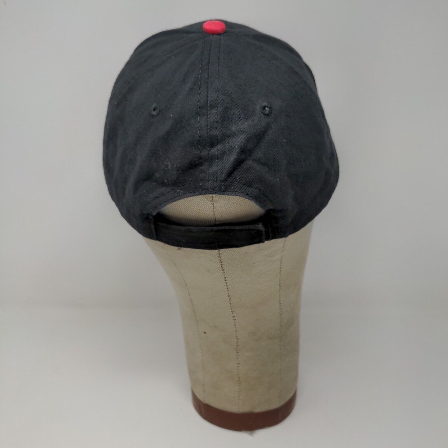 Snap On Racing Hit Wear Black Red Hat Cap Adjustable Embroidered 100 Cotton OSFA