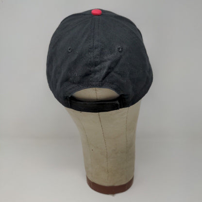 Snap On Racing Hit Wear Black Red Hat Cap Adjustable Embroidered 100 Cotton OSFA