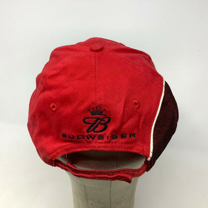 VTG RARE PATTERN Dale Earnhardt Jr 8 Winners Circle Budweiser Cap NASCAR Hat Red