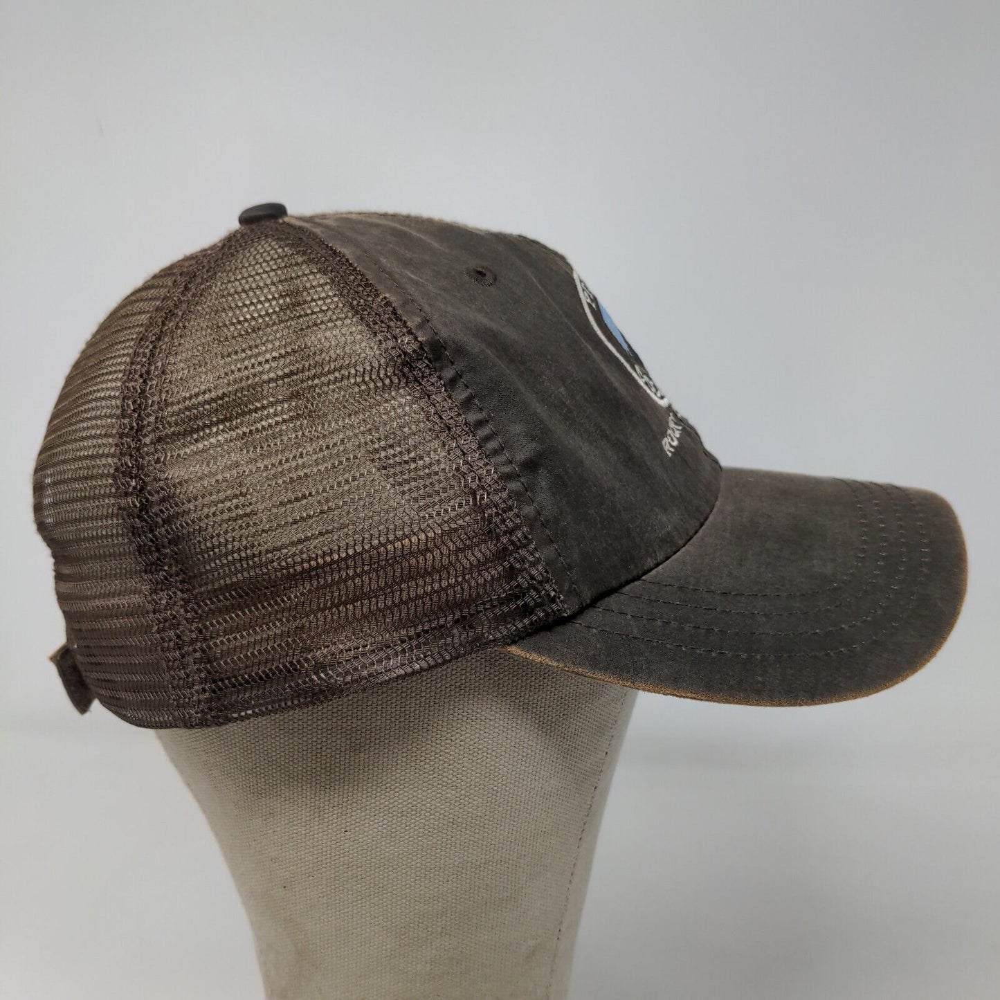 Pitkin Colorado Men's Strapback Mesh Back Hat Brown OSFA Embroidered Logo