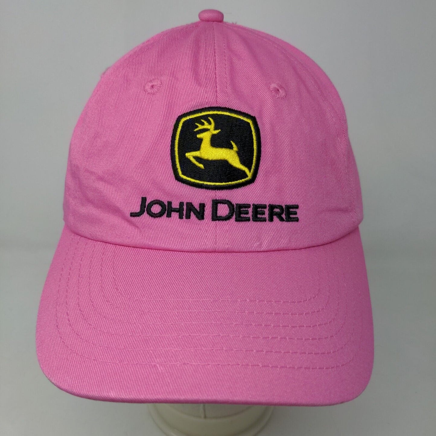 John Deere Women's Strapback Hat Pink Size OSFA Embroidered NorTrax Logo