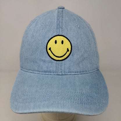 American Eagle Men's Slideback Hat Blue Size OS Embroidered Smiley Face Logo