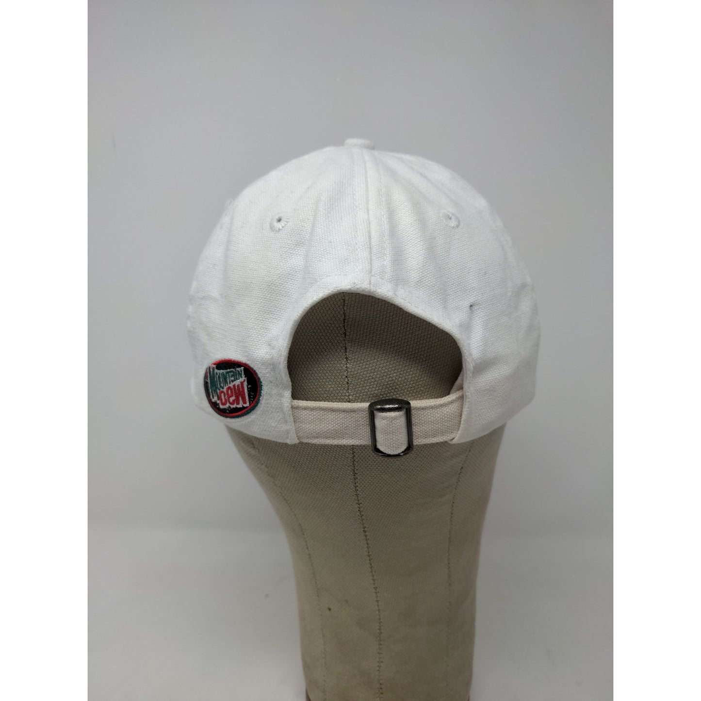 Vintage Mountain Dew NCAA Final Four 1998 Hat Embroidered Logo Slideback White